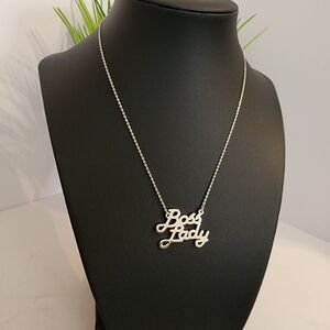 Silver 'Boss Lady' Necklace